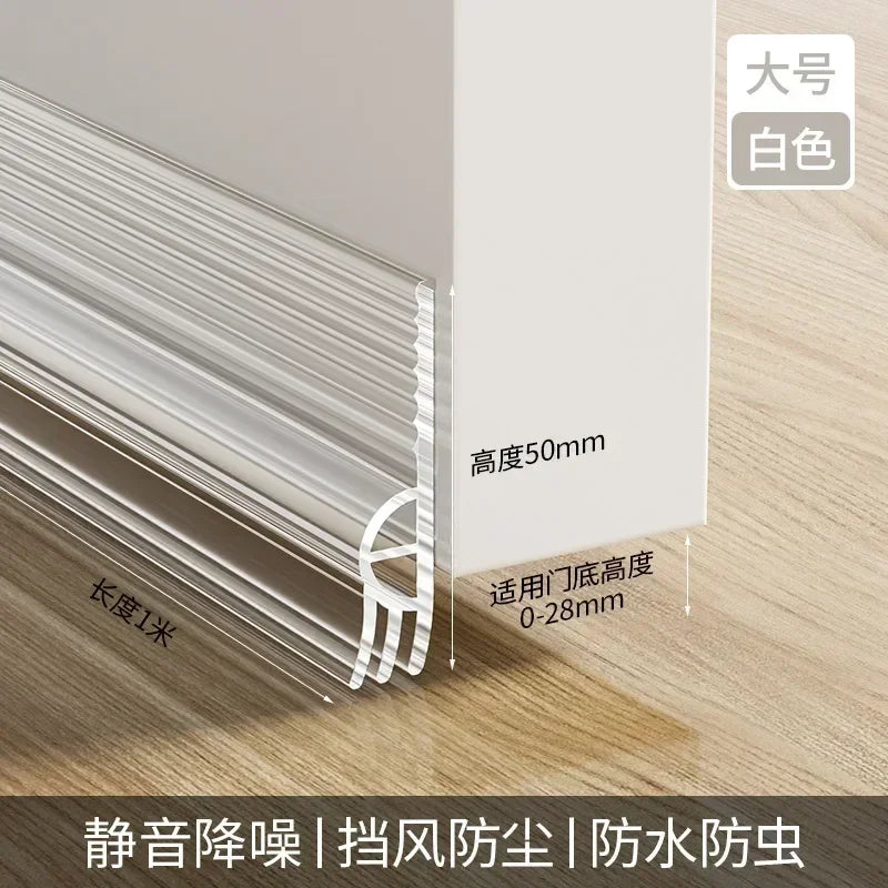 Door Bottom Sealing Strip - Weatherproof Draft Stopper