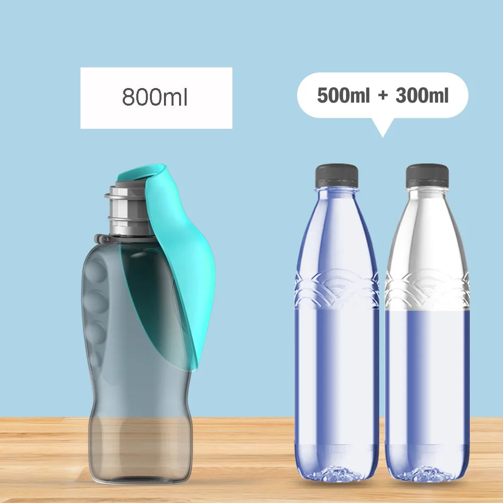 Bouteille d'eau portable pour animaux de compagnie - 800 ml