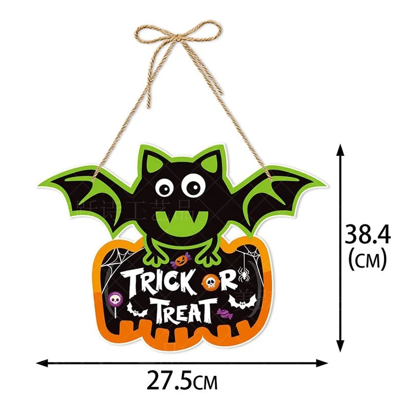 Halloween Hanging Ghost Mask Door Curtain - Haunted House Decor