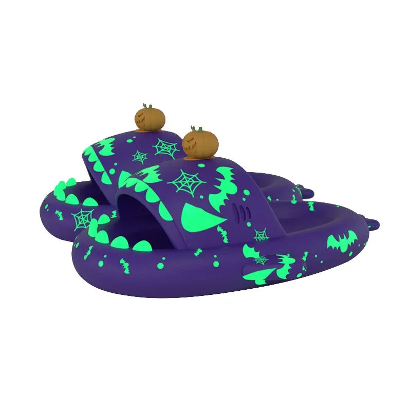 Glow-in-the-Dark Shark Slipper Sandals