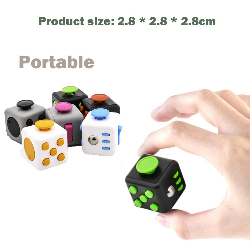 6-Sided Fidget Cube - Anti-Anxiety Finger Toy