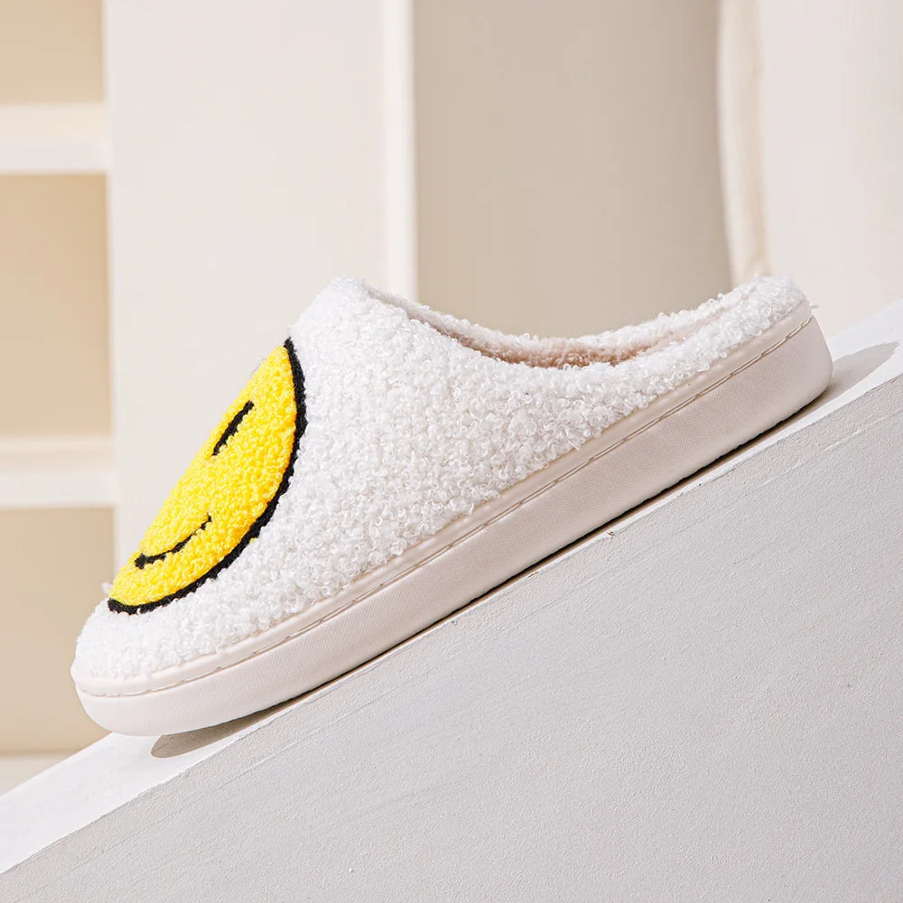 Plush Winter Slippers - Fluffy Cotton Non-Slip Indoor Shoes