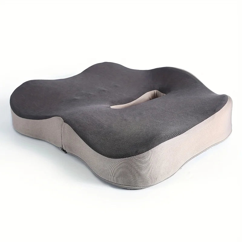 Memory Foam Seat Cushion - 3D Ergonomic Support for Car & Office