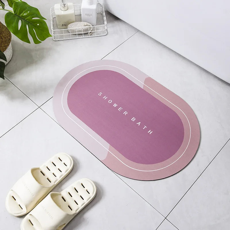 Premium Diatomite Stone Bath Mat - 3.5MM Thick Super Absorbent