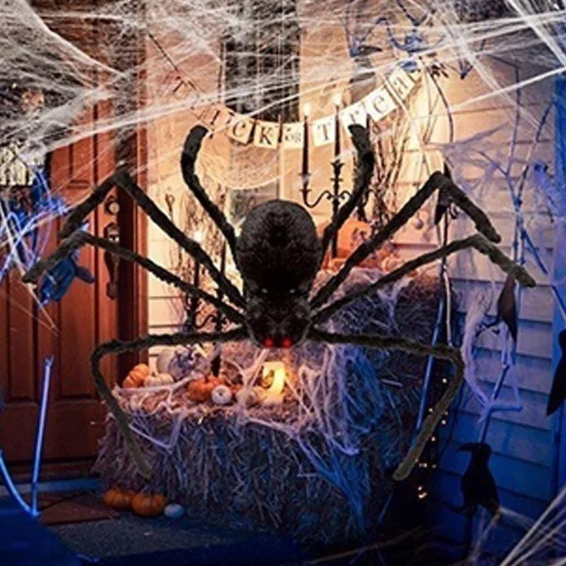 Halloween Giant Black Spider - Haunted House Decoration