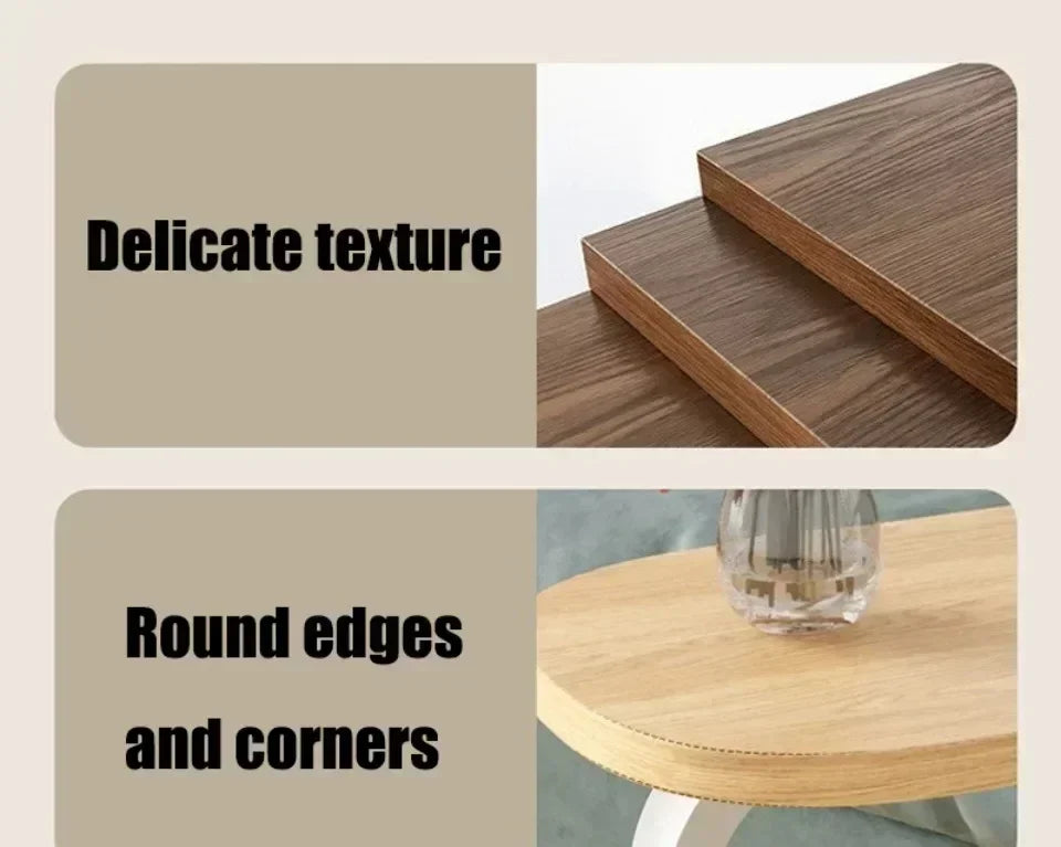 C-Shaped Side Table - Portable Modern Coffee Table