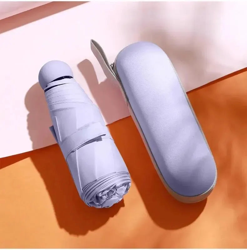 Portable Capsule Umbrella - Mini Foldable Sun & Rain Protection
