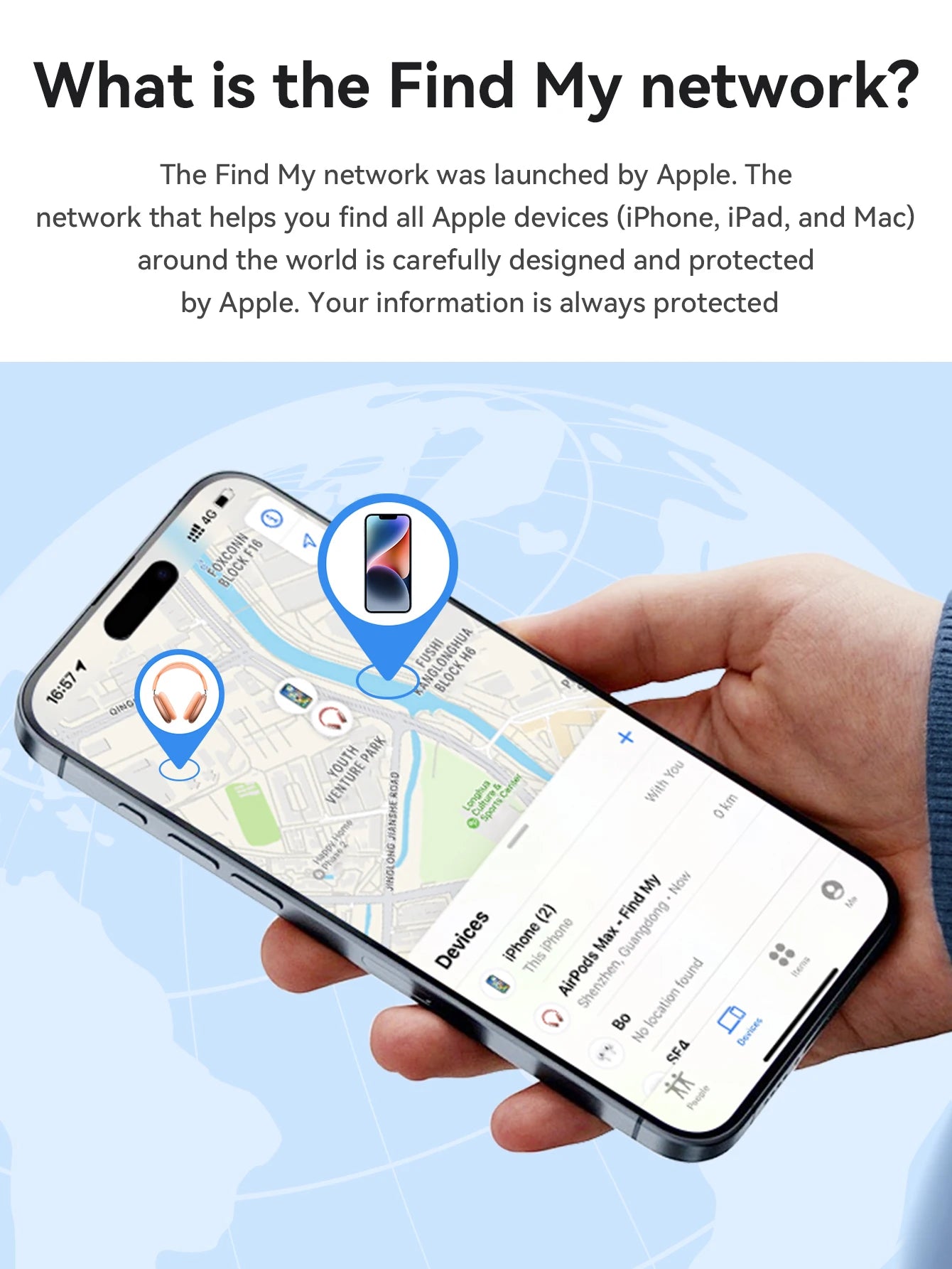 Smart GPS Tracker - Anti-Lost Device for Pets, Keys & Kids
