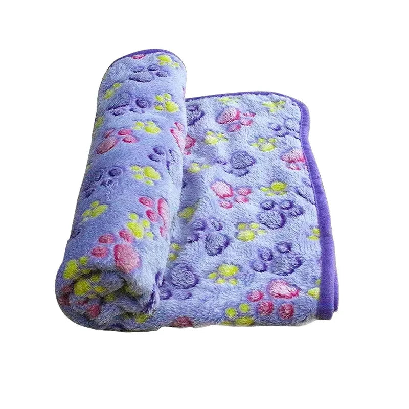 Soft Fluffy Pet Blanket - Coral Fleece Mat for Cats & Dogs