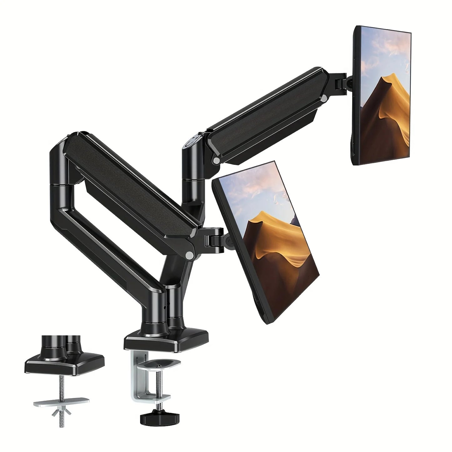 Dual Monitor Mounting Bracket - Desktop Universal Stand