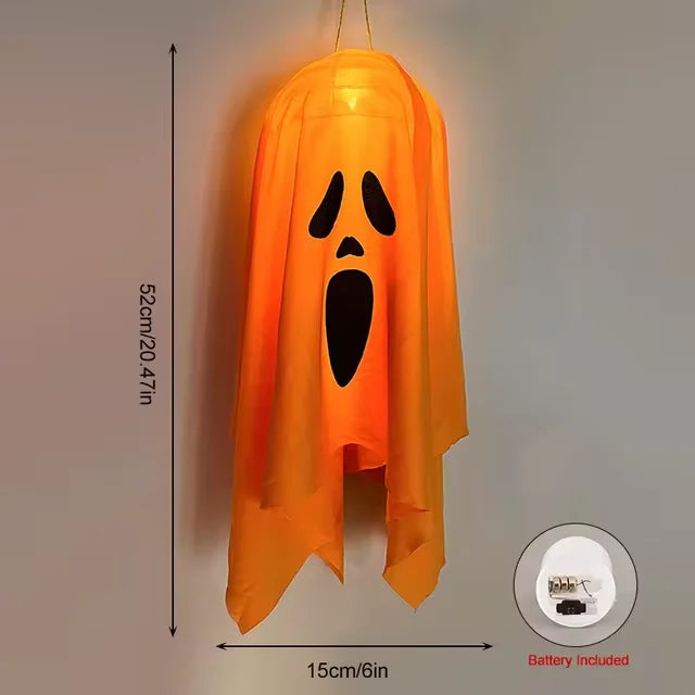 Halloween Ghost LED Light - Hanging Horror Prop Decoration