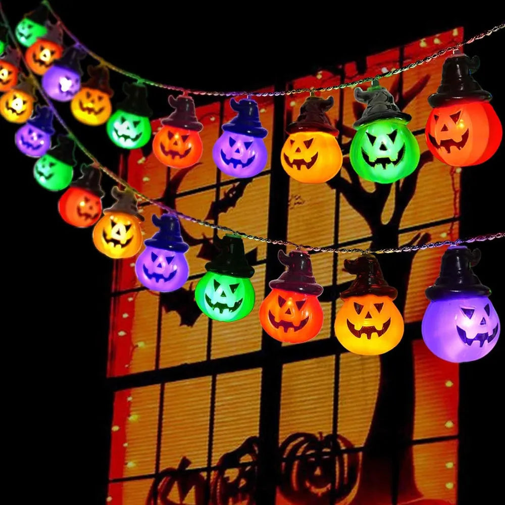Pumpkin String Lights - RGB LED Indoor Outdoor Decoration