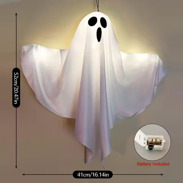 Halloween Ghost LED Light - Hanging Horror Prop Decoration