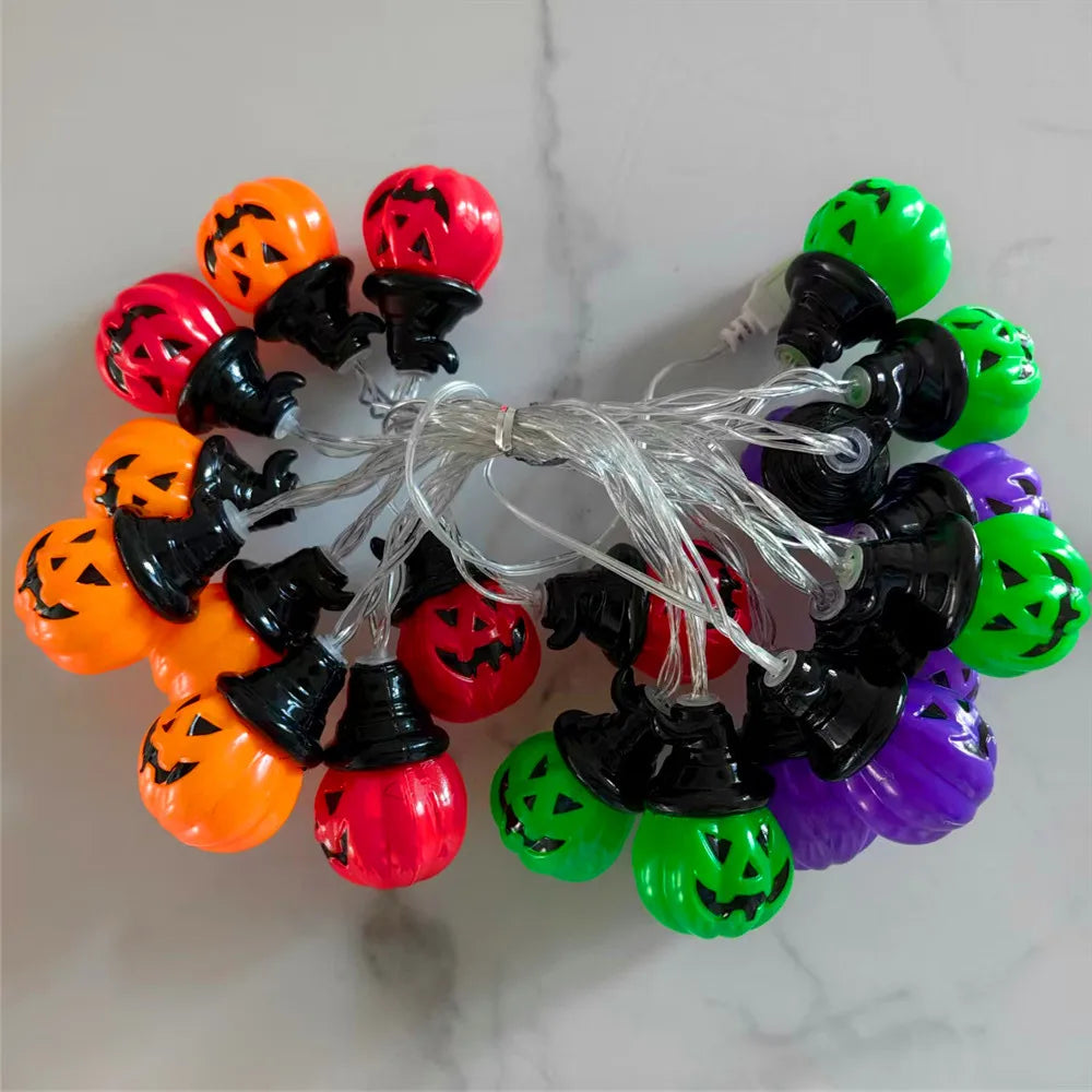 Pumpkin String Lights - RGB LED Indoor Outdoor Decoration