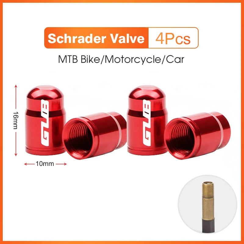 Aluminum CNC Bicycle Tire Valve Cap - Dustproof Schrader Presta