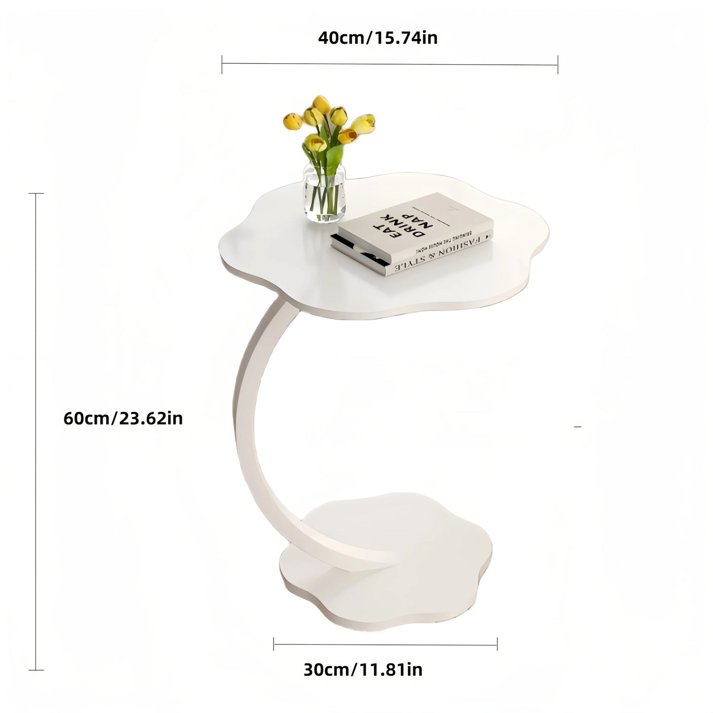 Light Luxury Round Side Table - Modern Metal Coffee Table