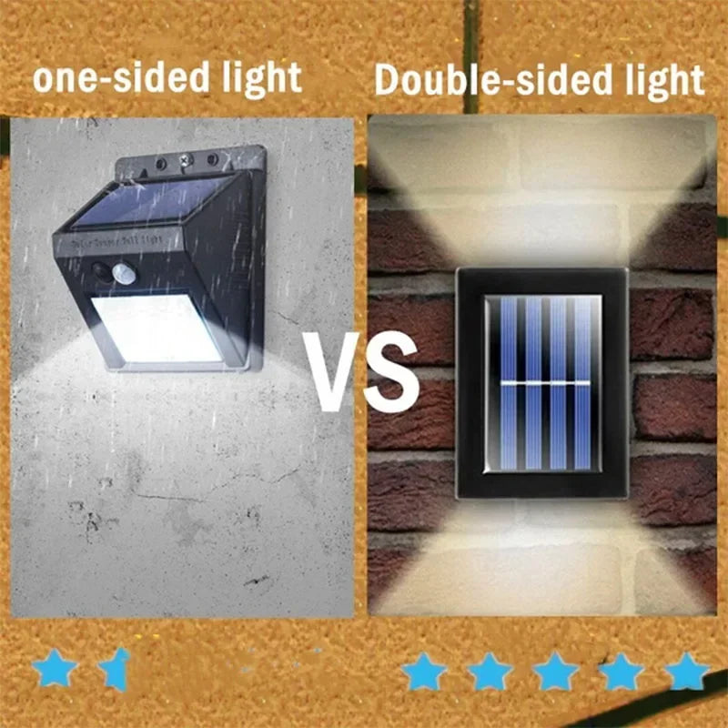 Solar Up and Down Spot Lights - Outdoor Waterproof Lighting