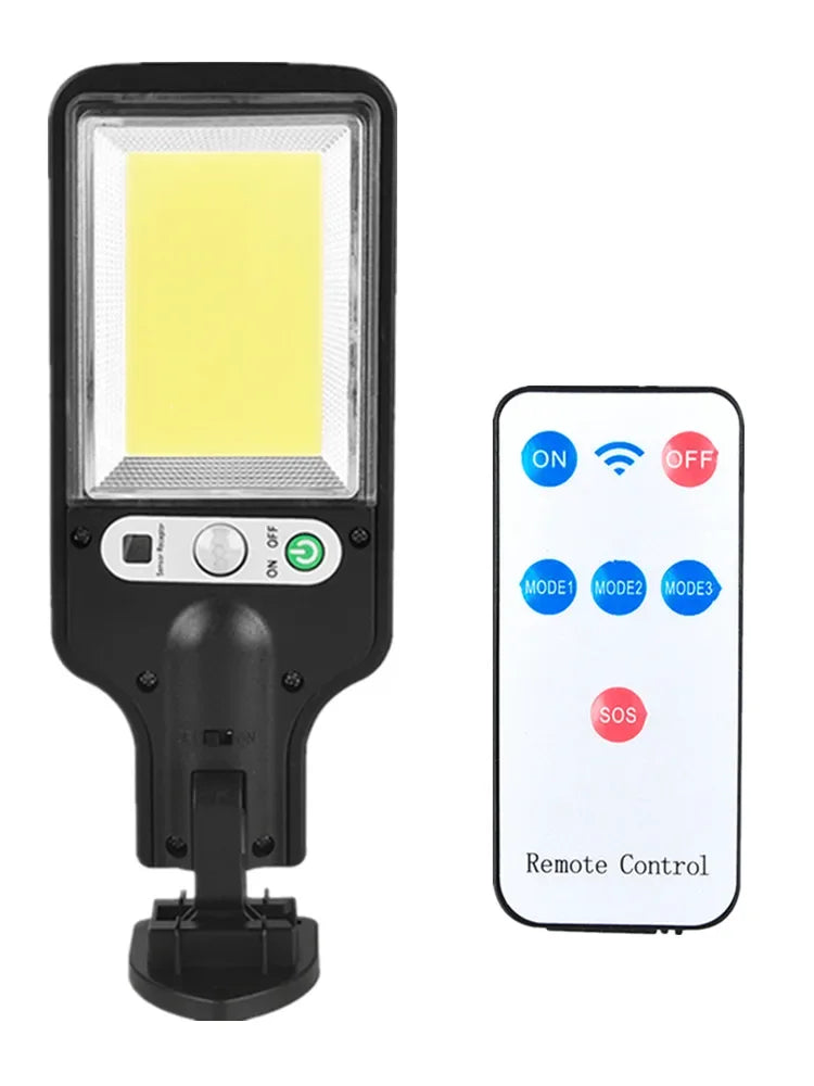 LED Solar Outdoor Remote Control Wall Lamp