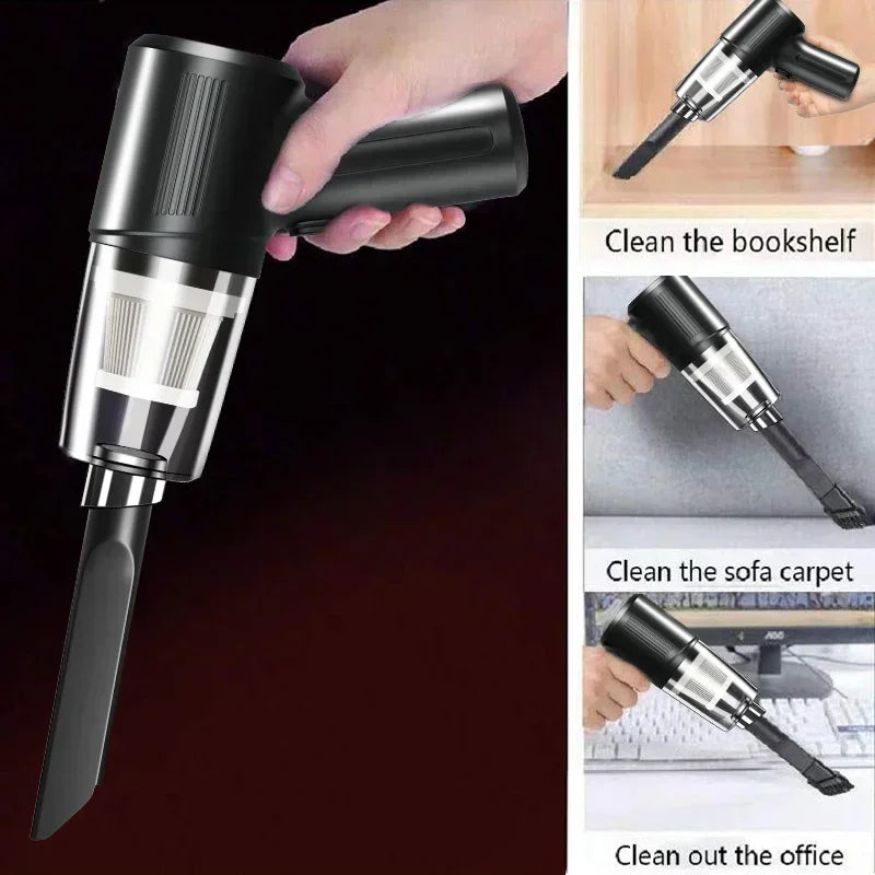 Portable Wireless Car Vacuum - Compact High-Suction Handheld