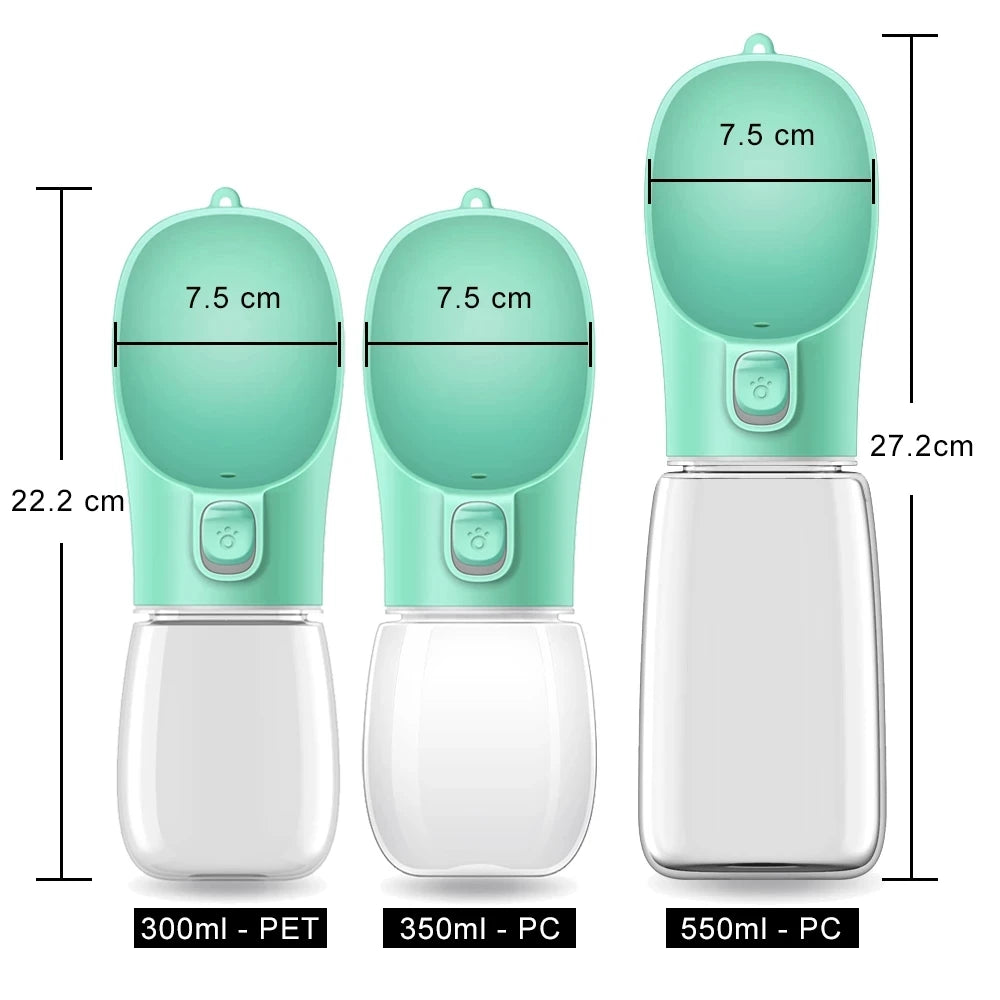 Bouteille d'eau portable pour chien - Conception étanche