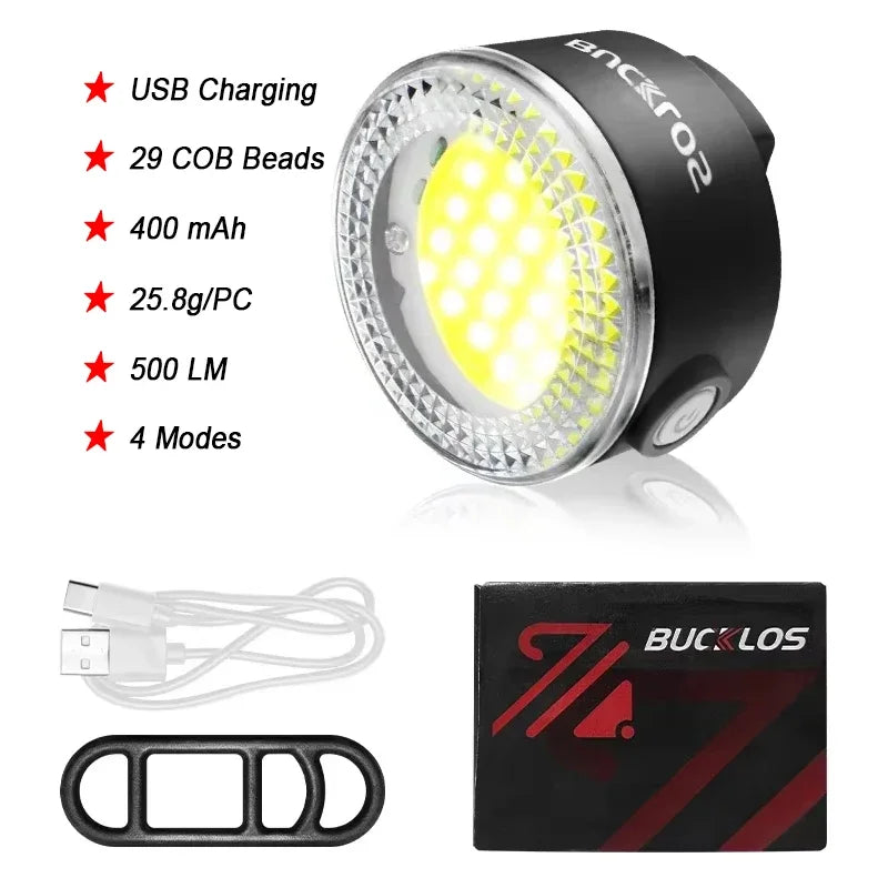Bicycle Rear Light Front Light Set - USB Rechargeable LED COB