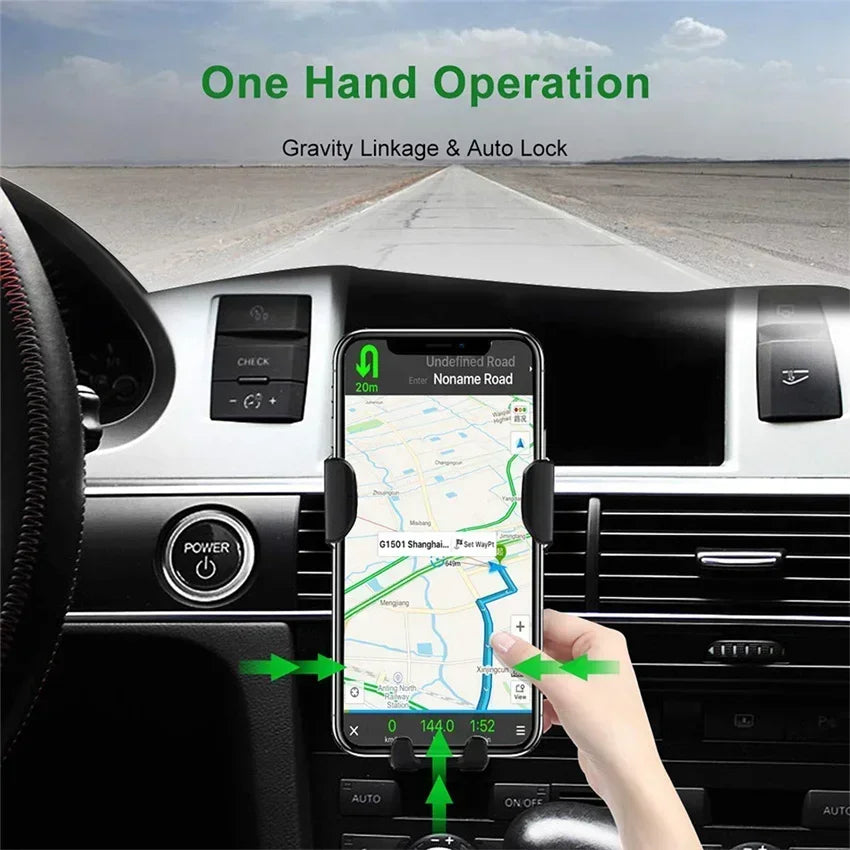30W Wireless Car Charger - Fast Charging & Secure Mount
