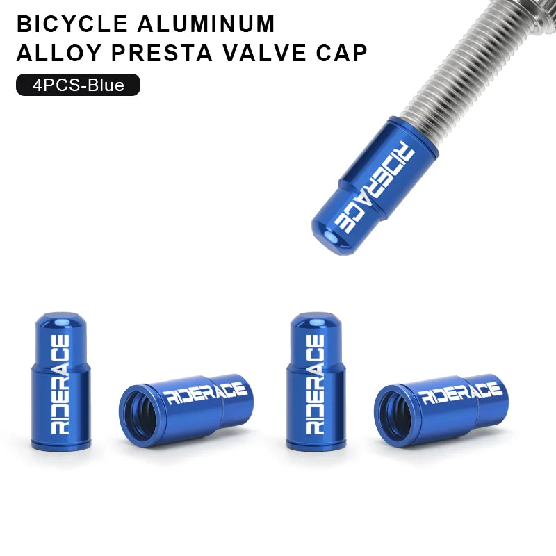 Bicycle Tire Valve Cap - Aluminum Alloy CNC Presta Valve