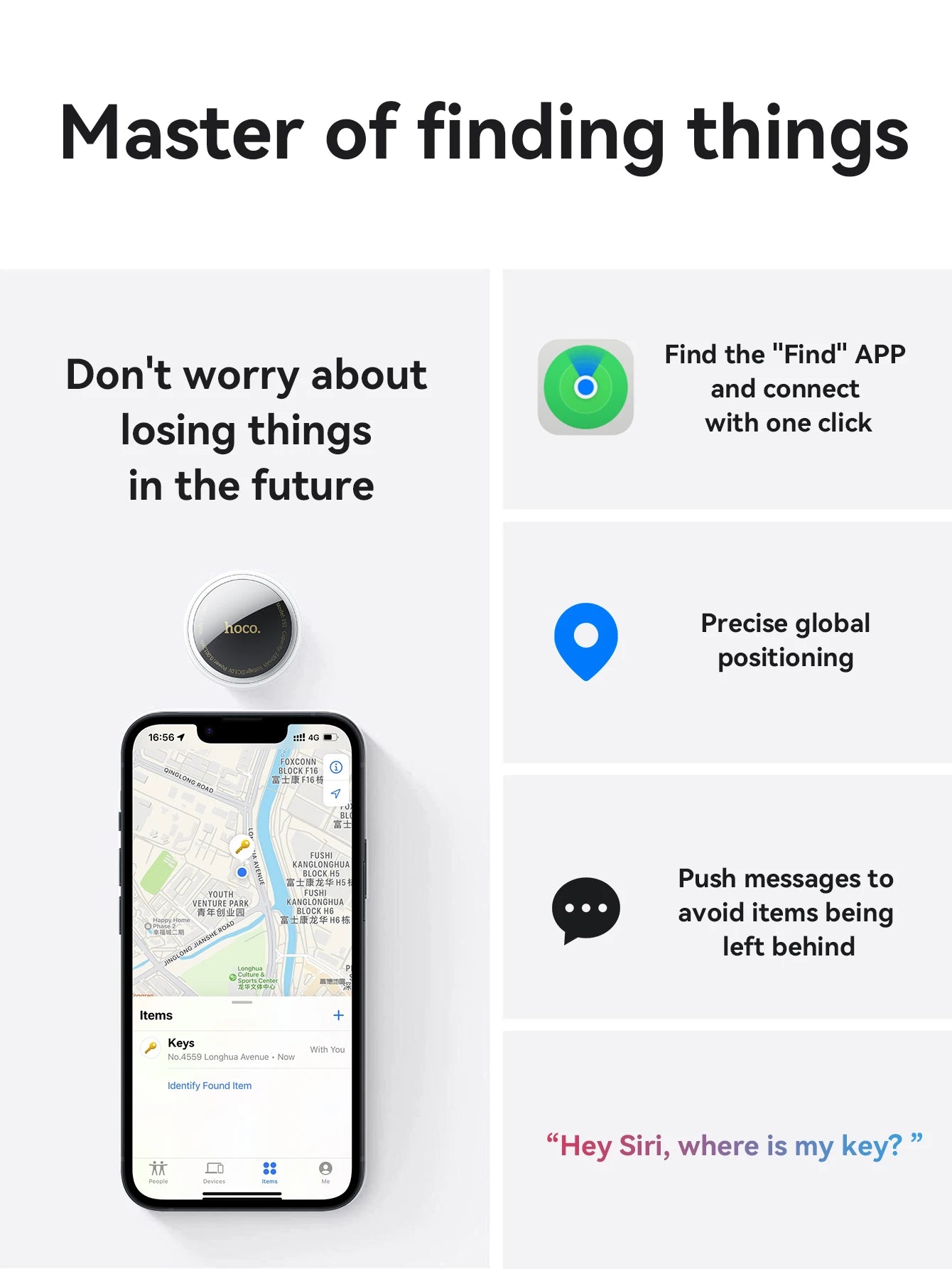 Bluetooth GPS Smart Tracker - Multi-Purpose Anti-Lost Device