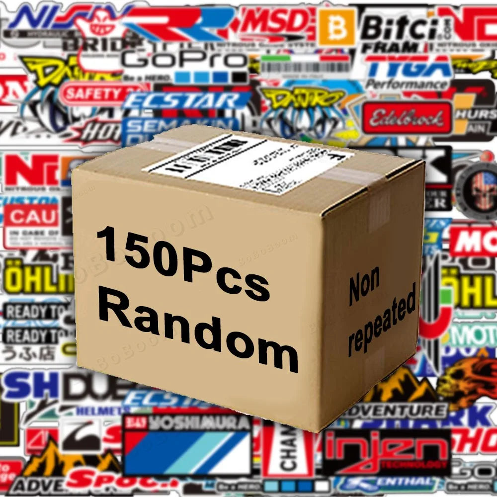 Motorcycle Stickers - Sponsor Logo Helmet Tank Decals
