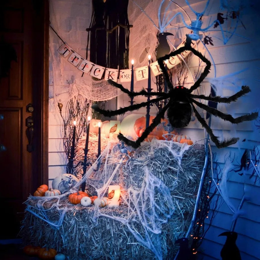 Halloween Giant Black Spider - Haunted House Decoration