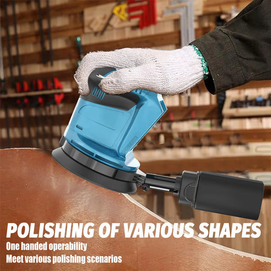 125mm Cordless Random Orbital Sander - Makita 18V Compatible with 12 Sanding Sheets