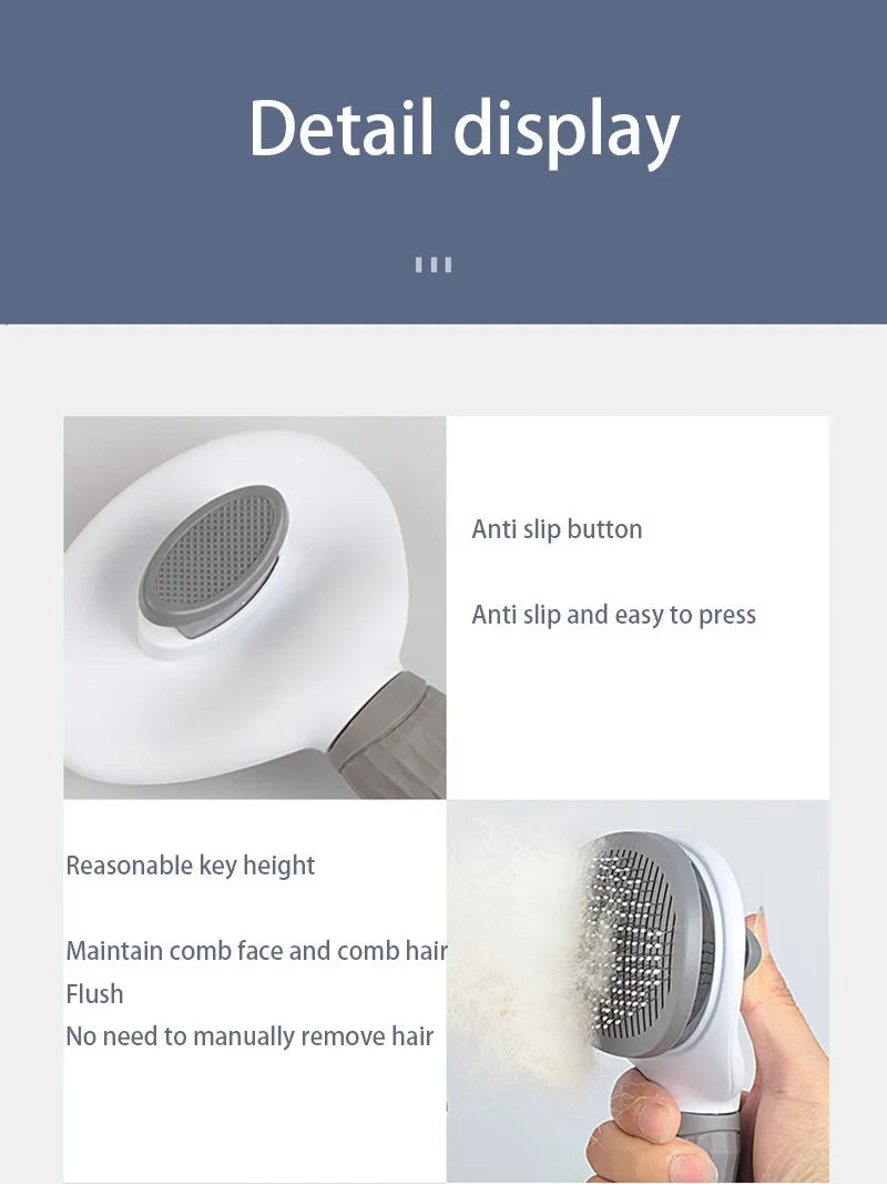 Pet Hair Remover Brush - Universal Grooming Tool for Dogs & Cats - Bascora