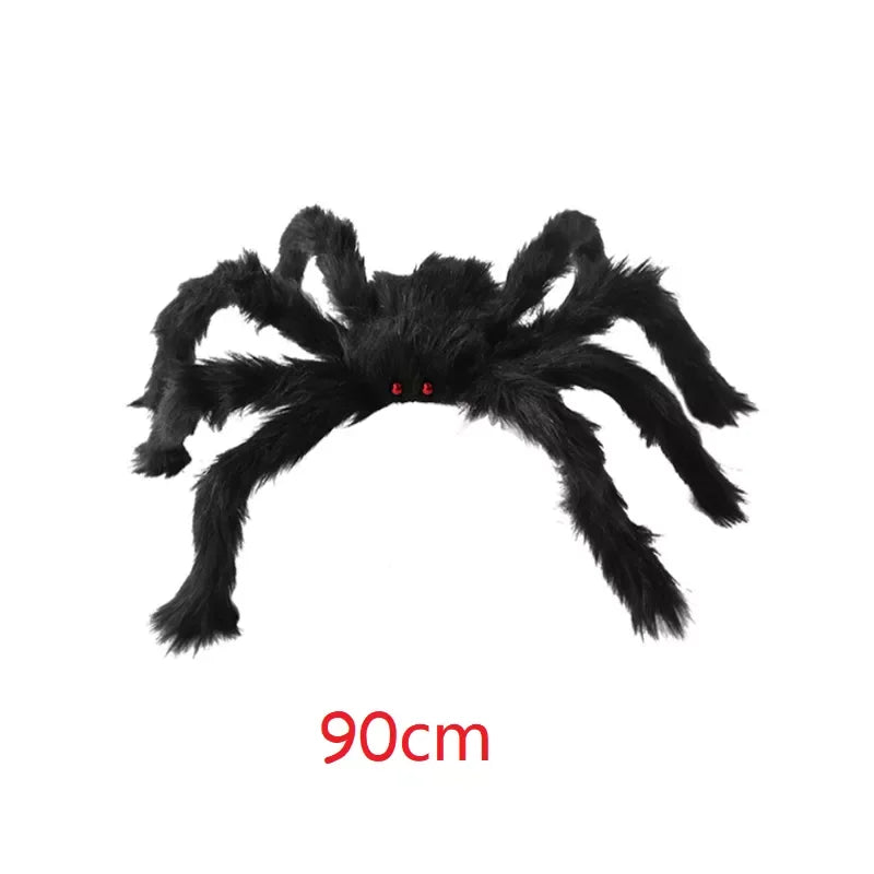 Extra Large Plush Black Spider - Halloween Decoration