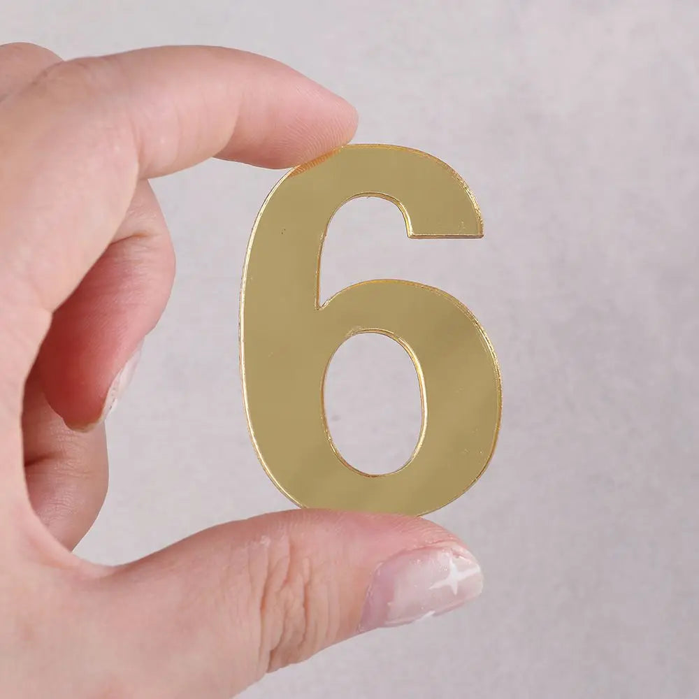 Self-Adhesive Address Number Stickers - Acrylic Door Plate Digits