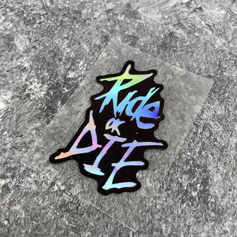 Bike Frame Stickers - Ride or Die Waterproof Vinyl Decals