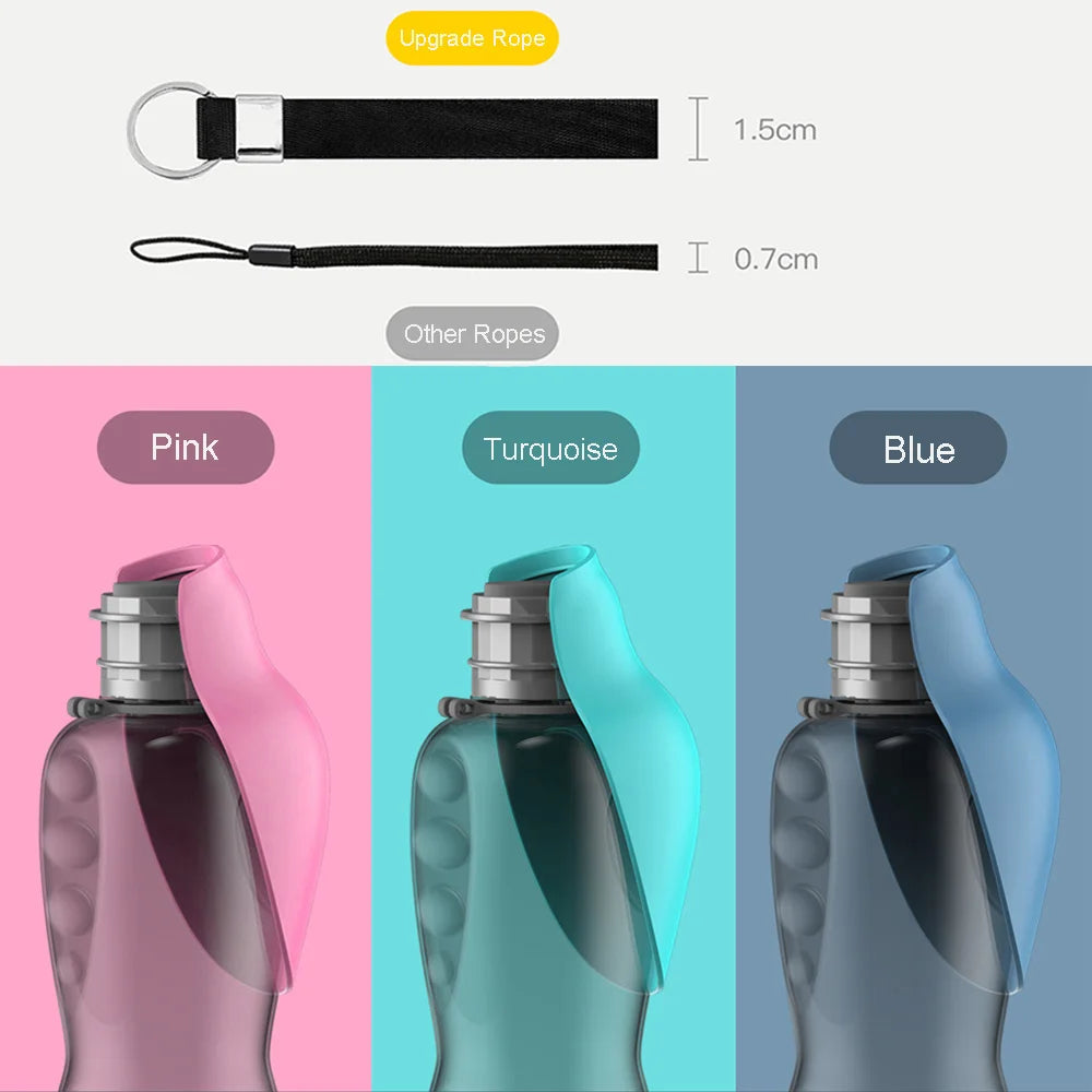 Bouteille d'eau portable pour animaux de compagnie - 800 ml