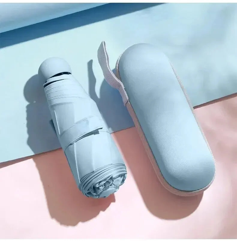 Portable Capsule Umbrella - Mini Foldable Sun & Rain Protection