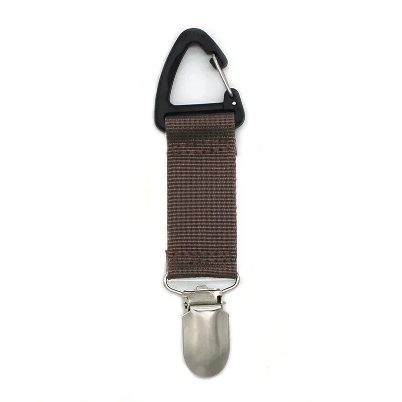 Clip para sombrero de viaje: organizador portátil de accesorios para exteriores