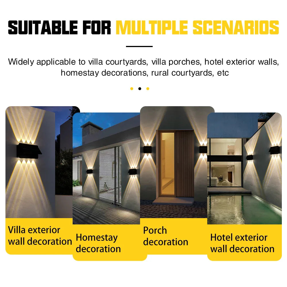 Solar Wall Light - Waterproof LED