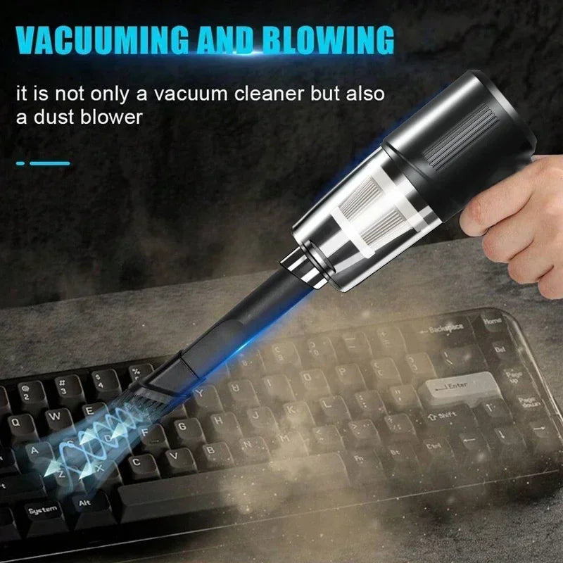 Portable Wireless Car Vacuum - Compact High-Suction Handheld