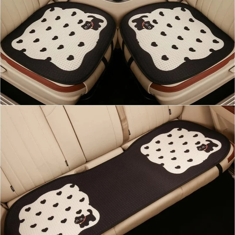 Coussin de siège auto en maille nid d'abeille pour chaton mignon