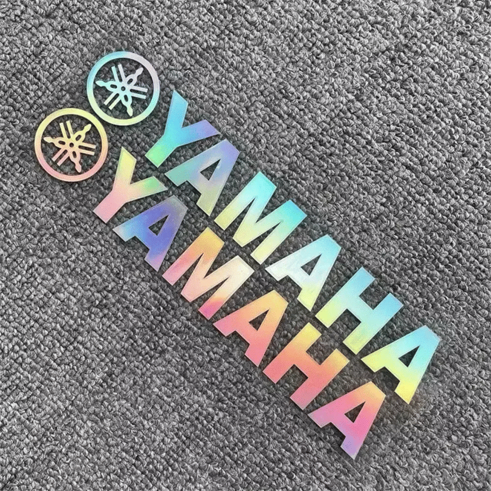Motorcycle Reflective Laser Letter Stickers - Body Decoration Decals
