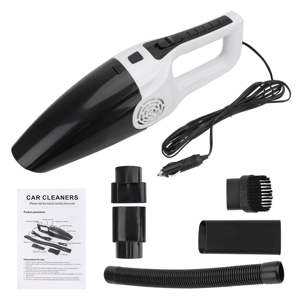 Car Vacuum Cleaner Wet & Dry - 12V 120W High Suction
