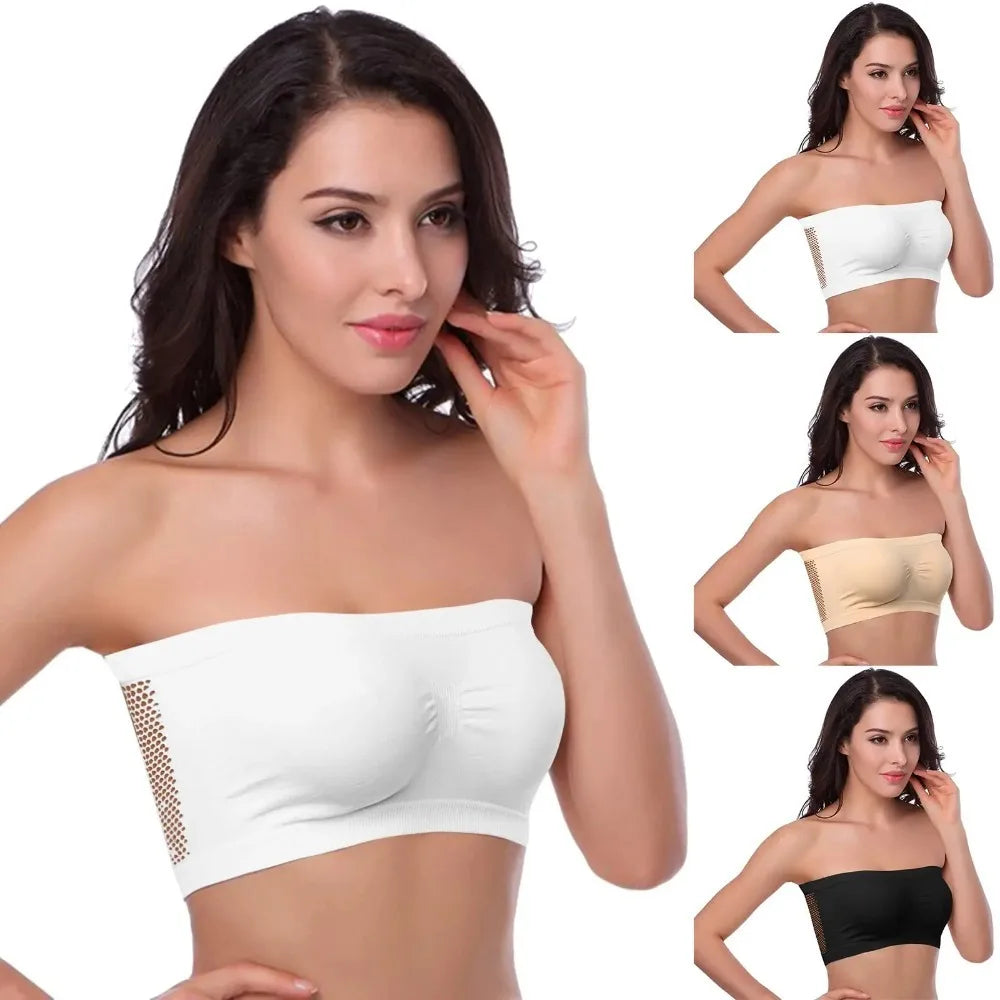 Breathable Mesh Tube Bra for Women - Ultimate Comfort & Style