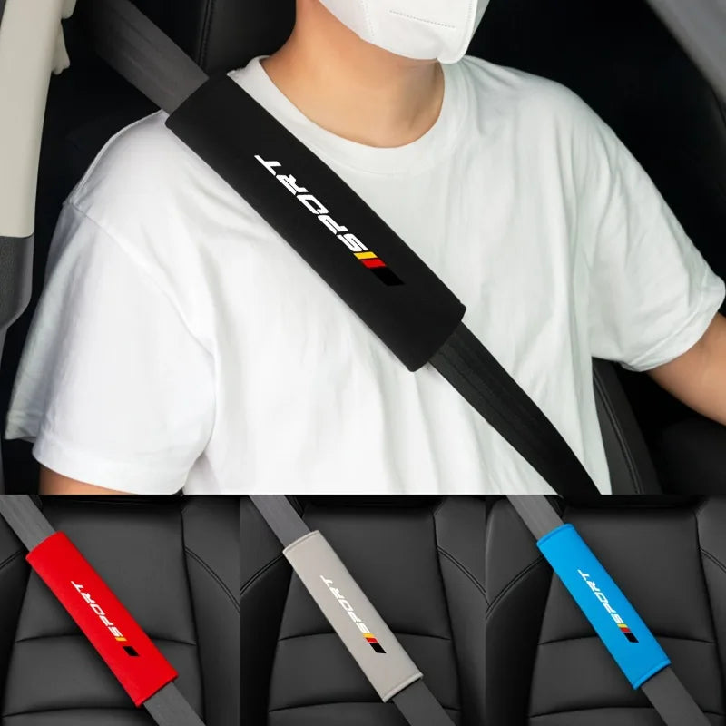 2 pcs Soft and Comfortable Car Seat Belt Cushions - Bascora