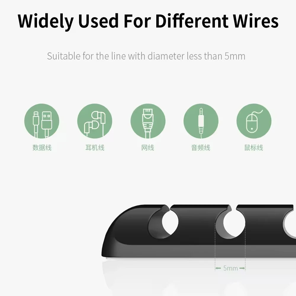 USB Cable Organiser & Wire Management Clips