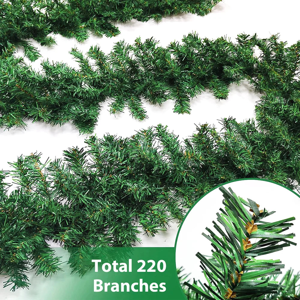 Christmas Garland - Bushy Pine Green Wreath Decoration