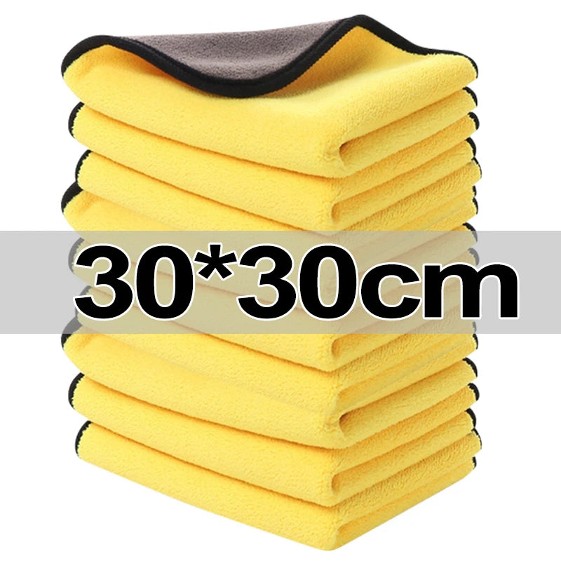 Microfiber Car Cleaning Towels - Auto Detailing & Household Cloths Set