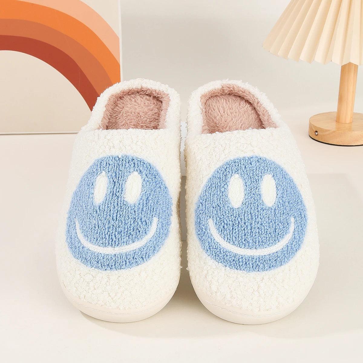 Plush Winter Slippers - Fluffy Cotton Non-Slip Indoor Shoes