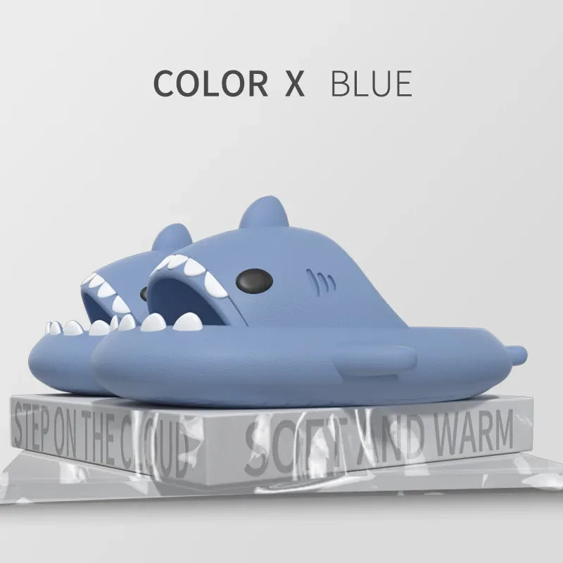 Glow-in-the-Dark Shark Slipper Sandals